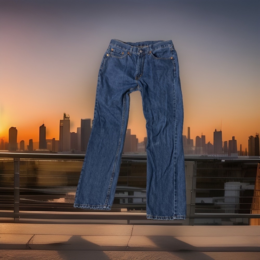 Levis Jeans Mens 33x32 505 Regular Straight‎ Classic Heavy Denim Y2K
